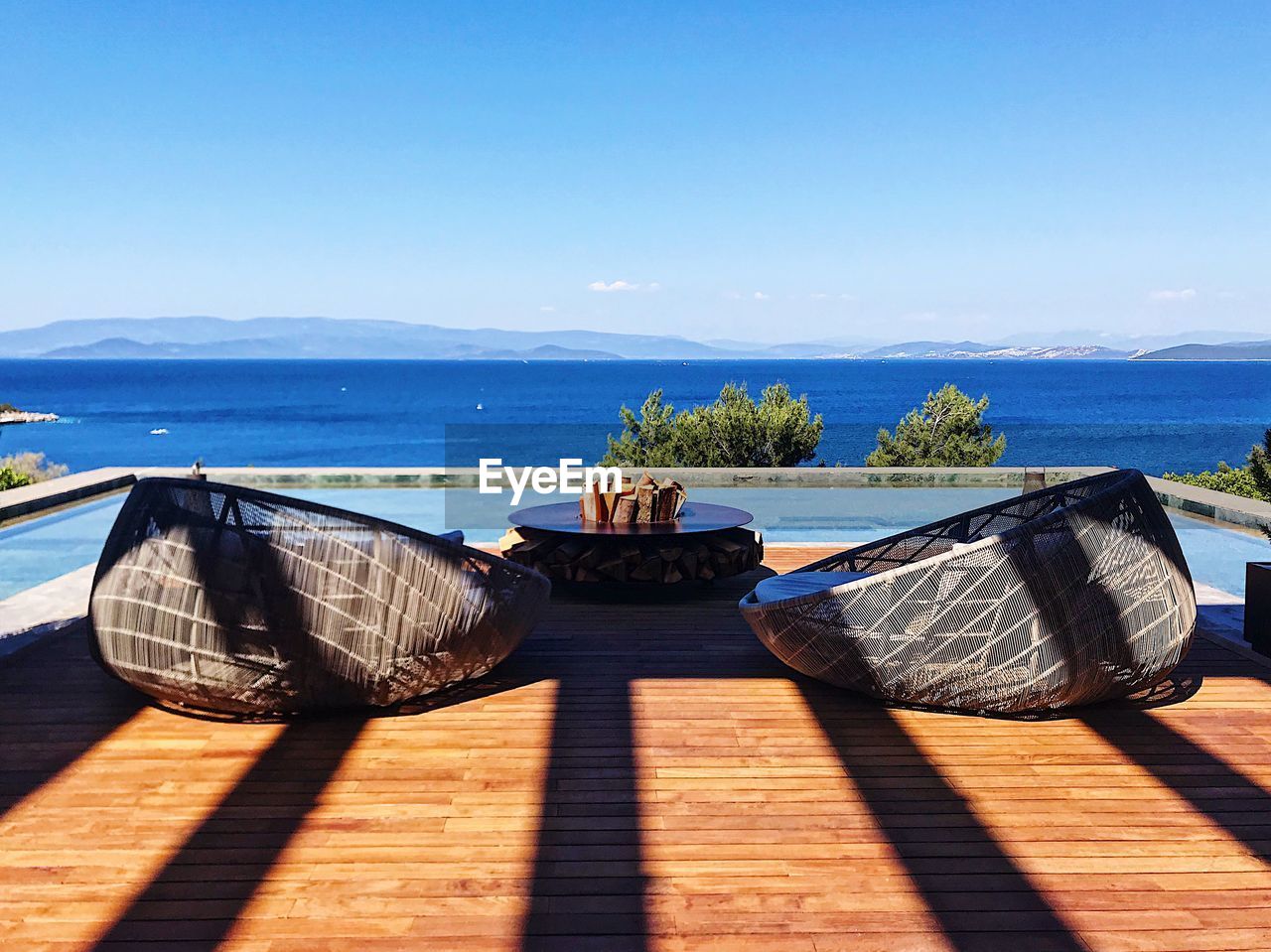 SCENIC VIEW OF SEA AGAINST BLUE SKY