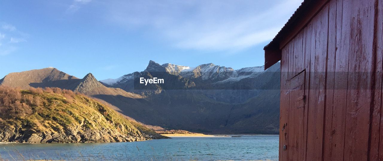 Panoramic shot of mountains against sky