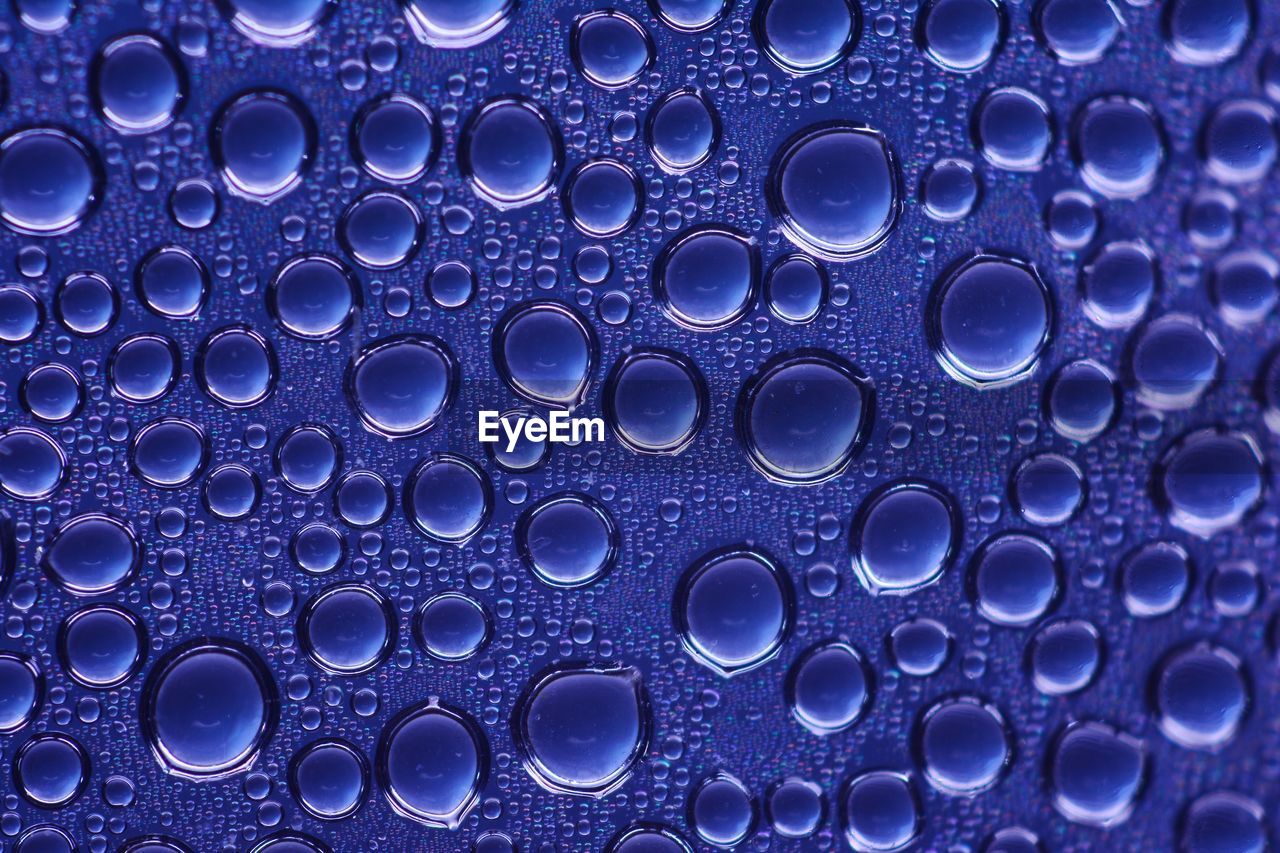 Full frame shot of water drops