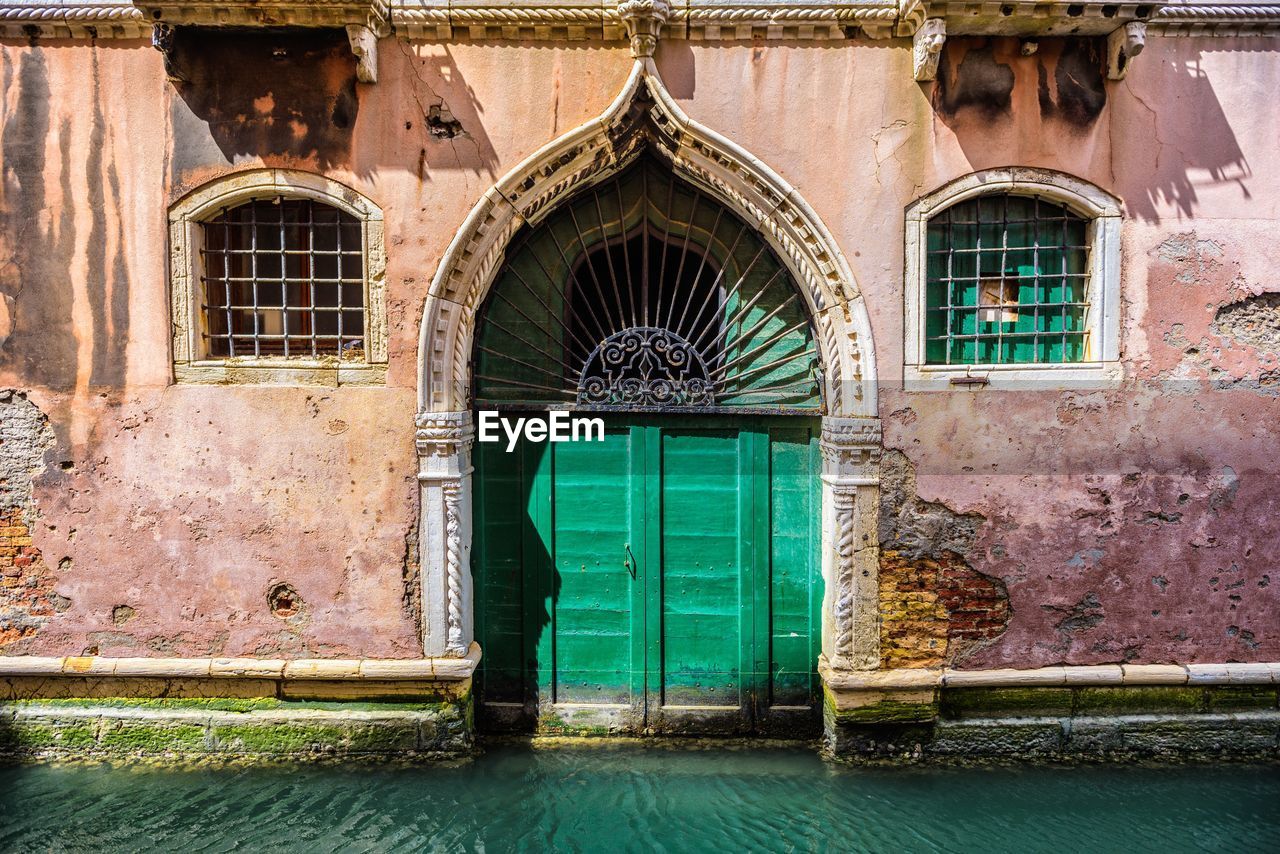 CLOSED DOOR OF BUILDING