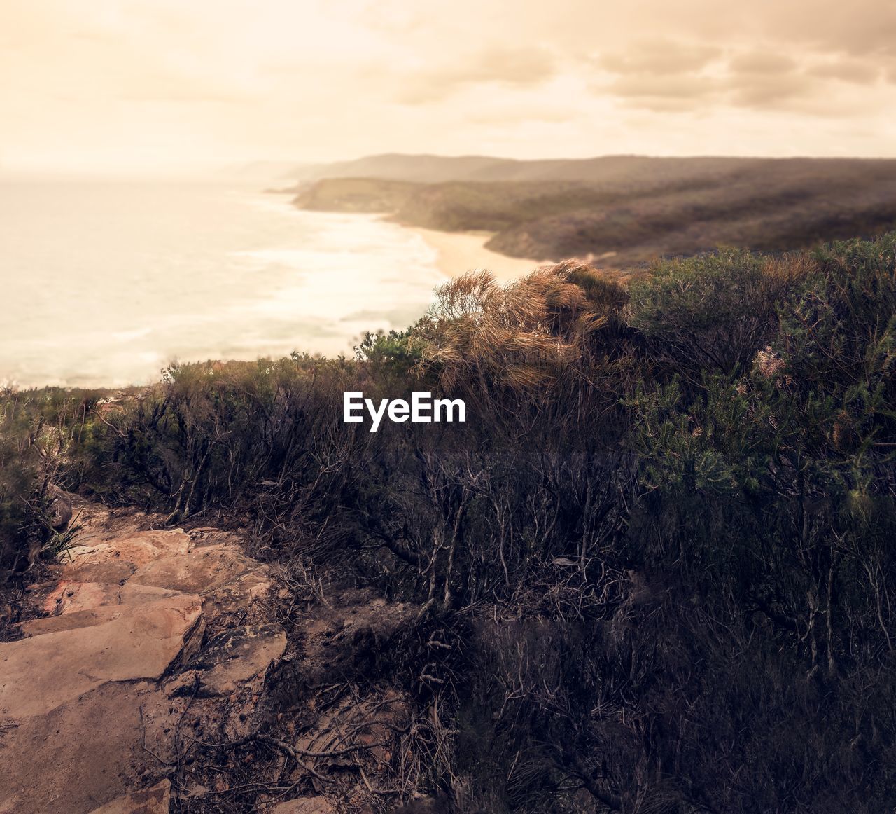 SCENIC VIEW OF SEA DURING SUNSET
