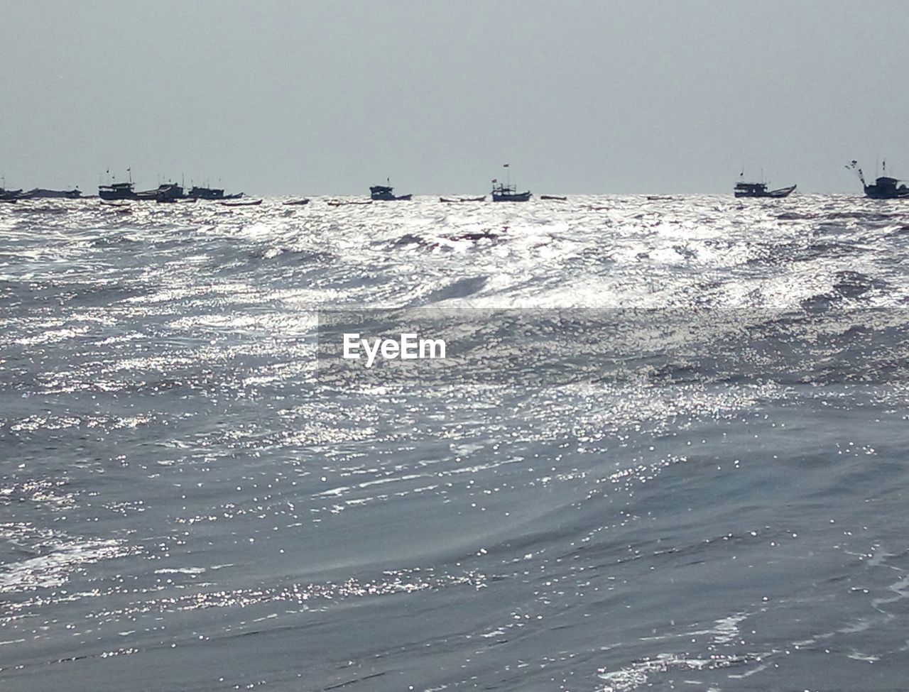 VIEW OF SEA AGAINST CLEAR SKY