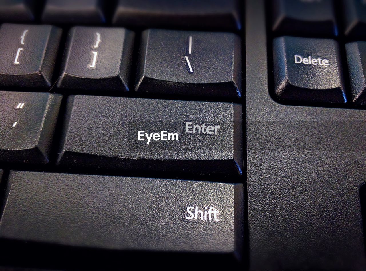 Full frame shot of keyboard