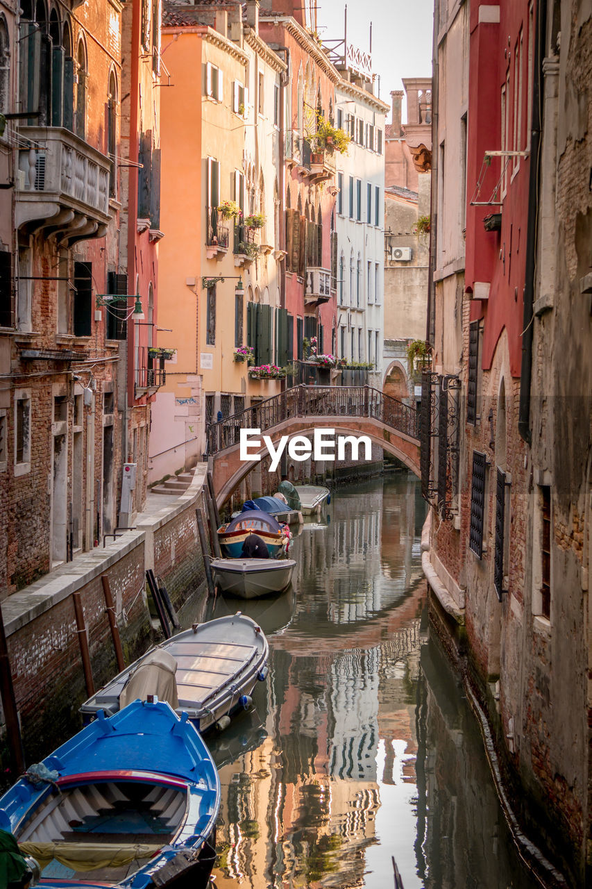 CANAL AMIDST BUILDINGS IN CITY