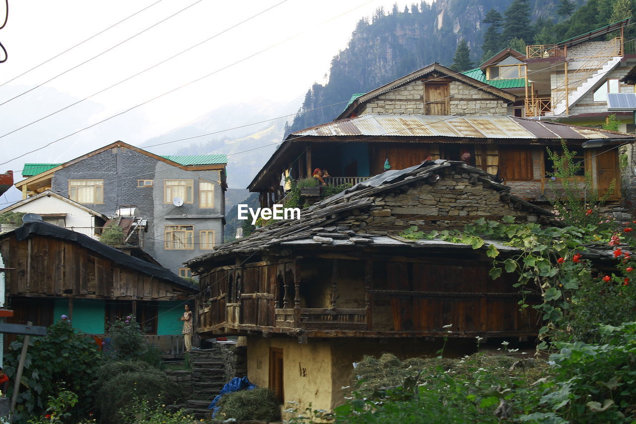 Houses against sky