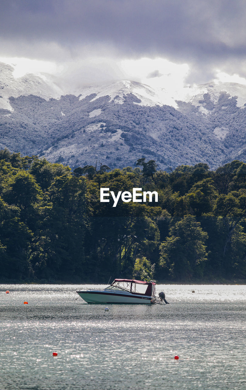 Scenic view of lake against mountains