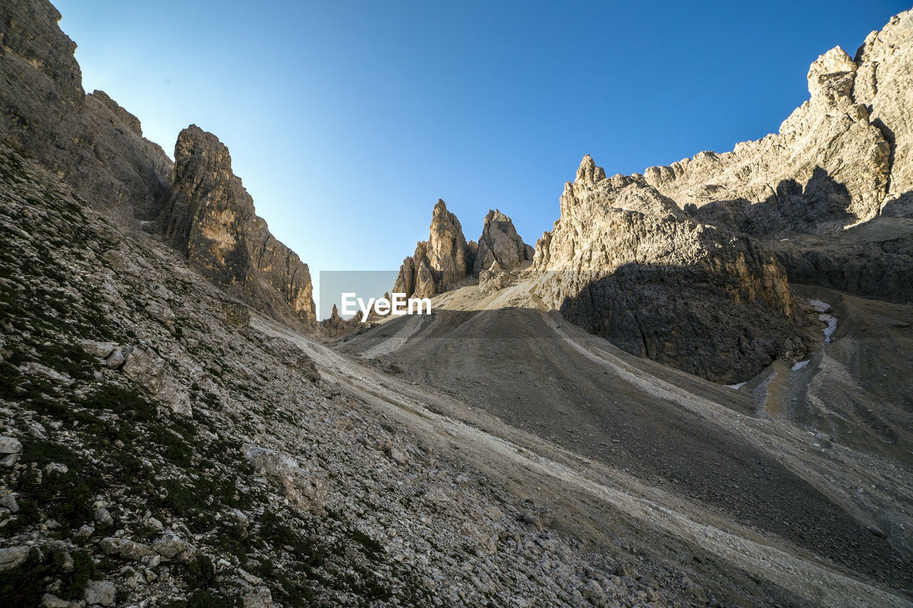 Torre del diavolo in cadini di misurina dolomite alps, veneto, italy