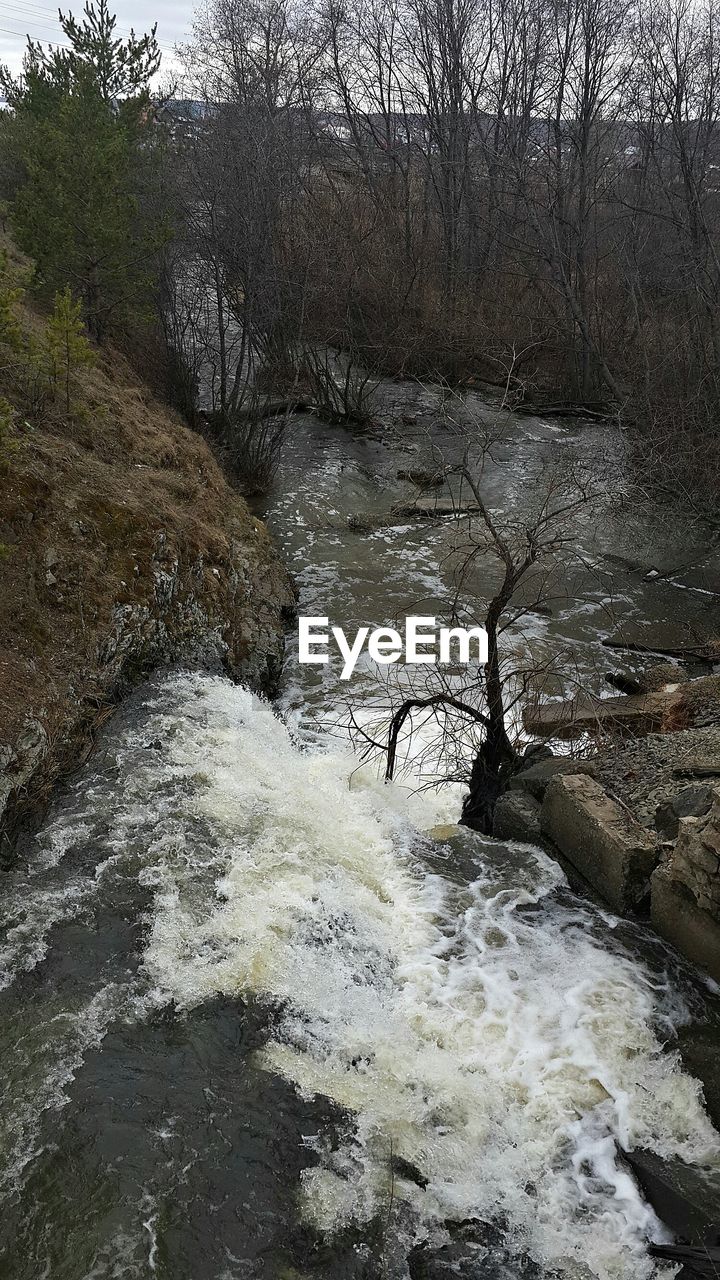 SCENIC VIEW OF RIVER WITH TREES IN BACKGROUND