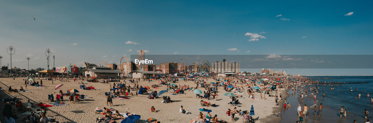 CROWD AT BEACH