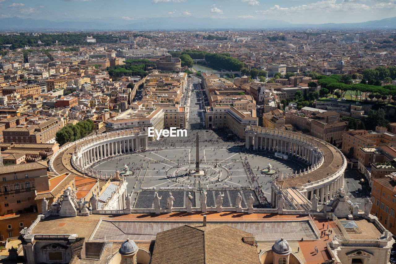 High angle view of st peter square