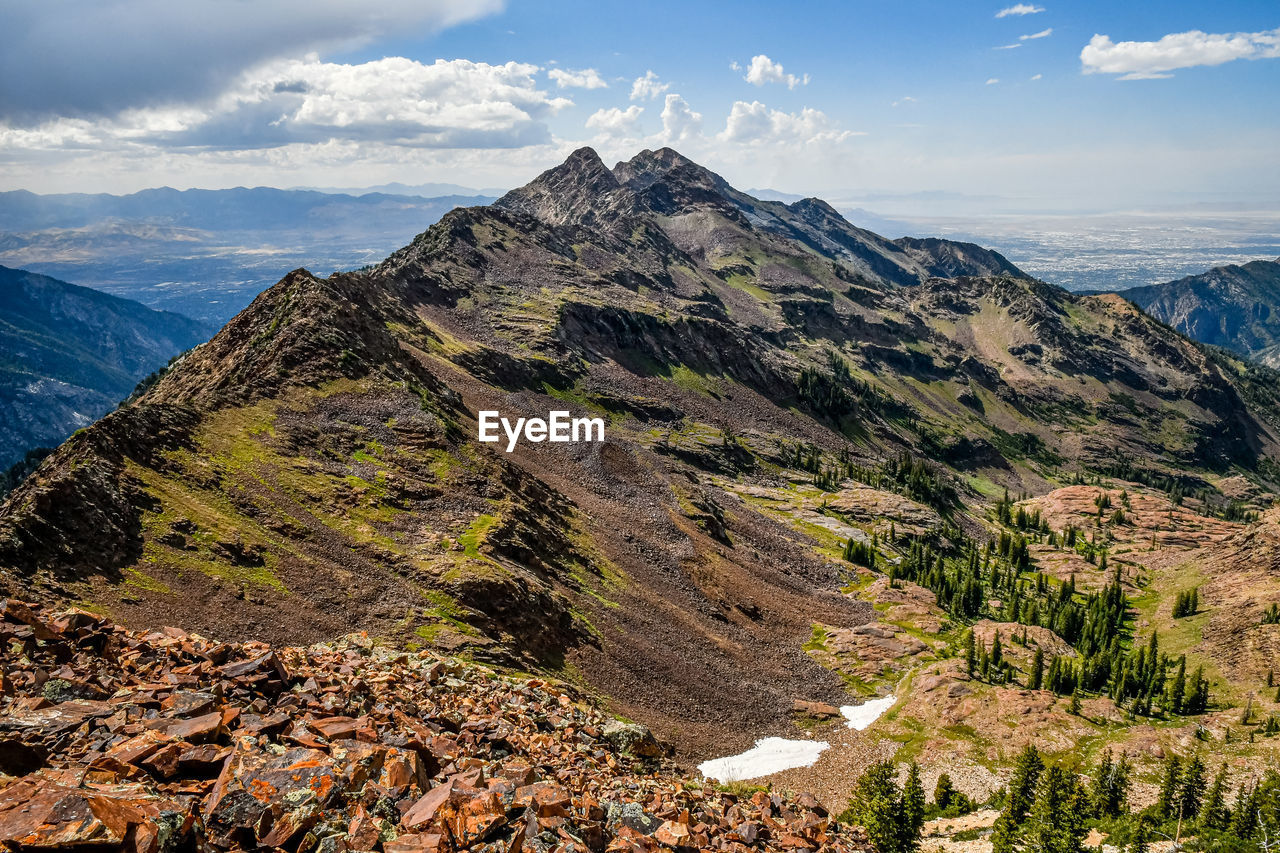 Dromedary peak, sunrise peak, and broads fork twin peaks