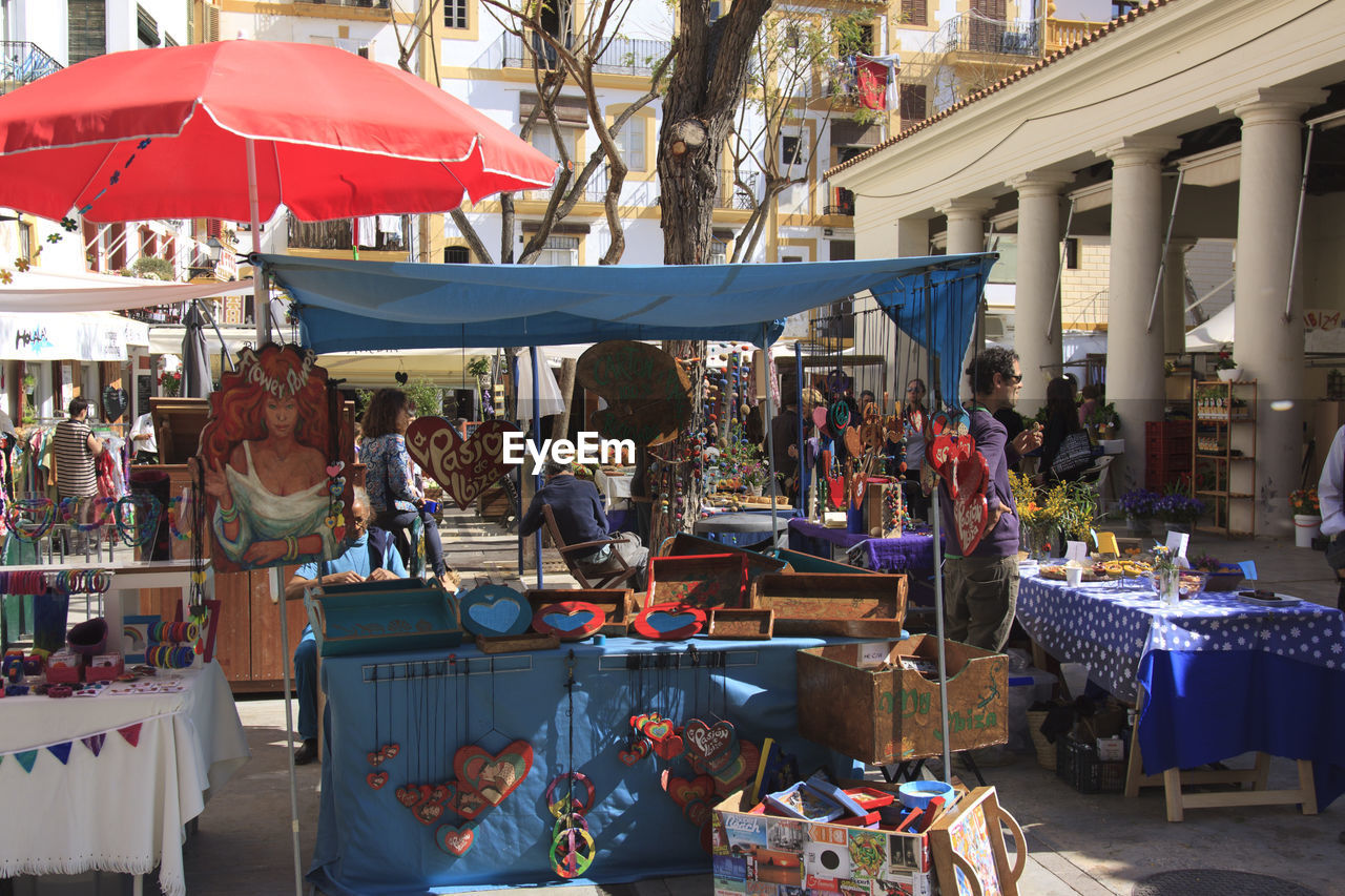 View of market in old town