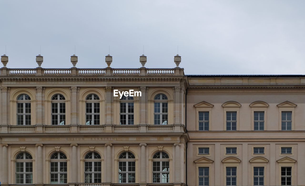 Low angle view of historic building