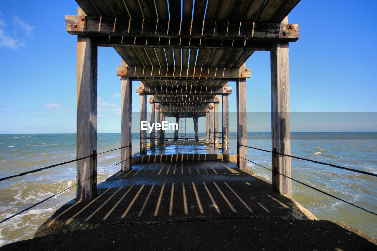 PIER OVER SEA AGAINST SKY