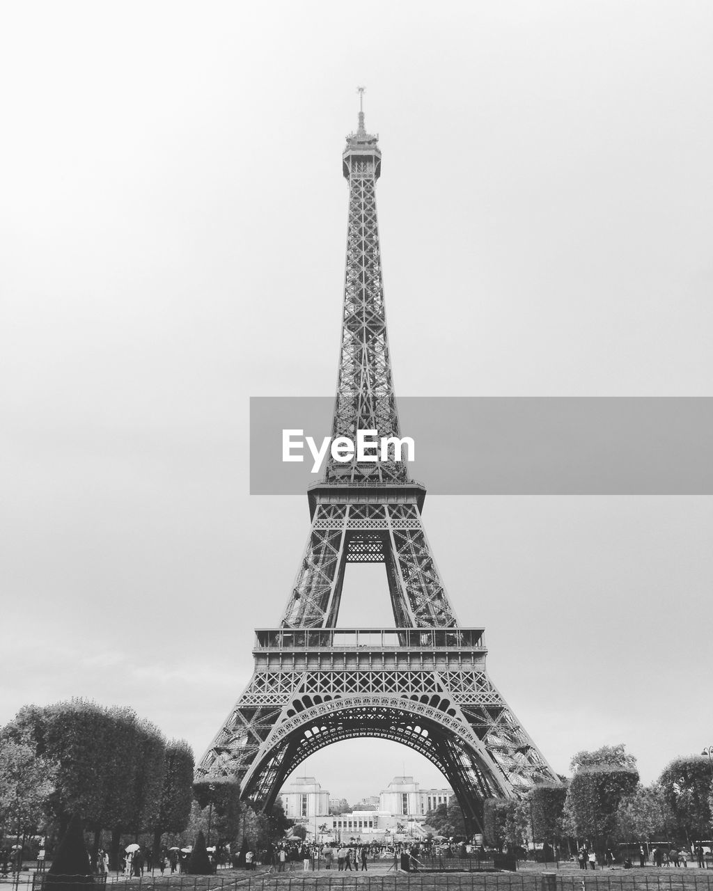 Low angle view of eiffel tower against sky