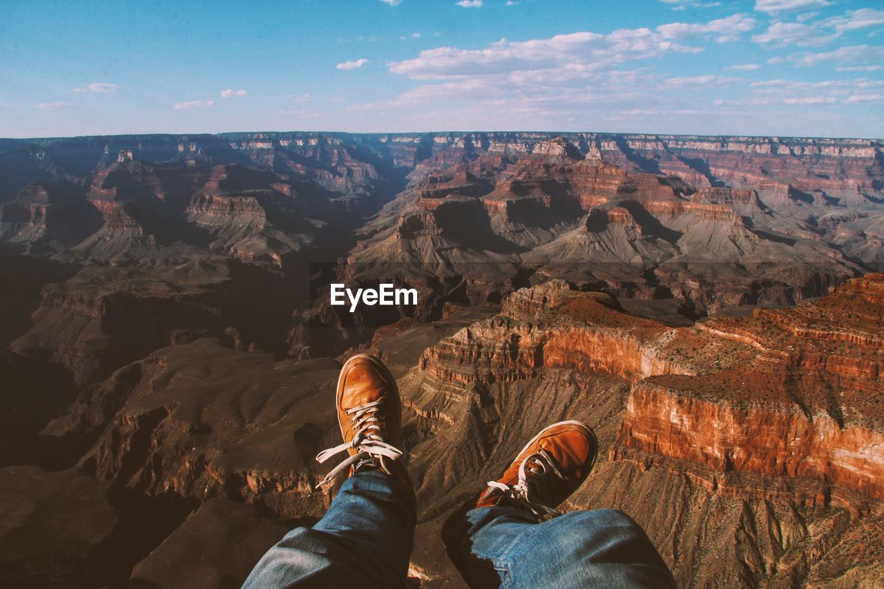 Low section of man at grand canyon national park