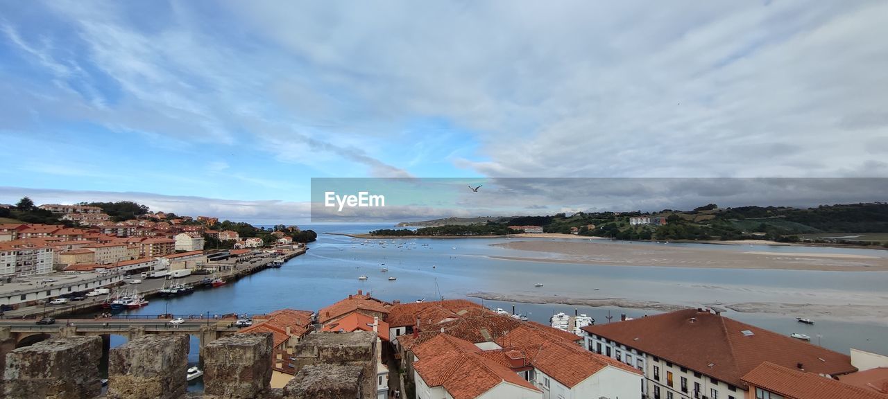 panoramic view of beach against sky