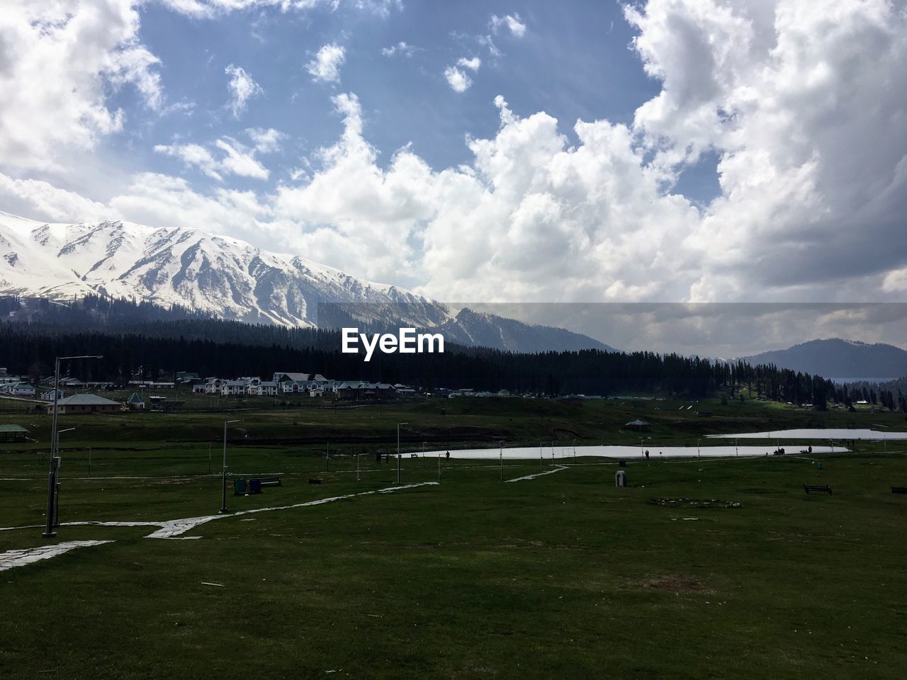 SCENIC VIEW OF FIELD AGAINST SKY DURING WINTER