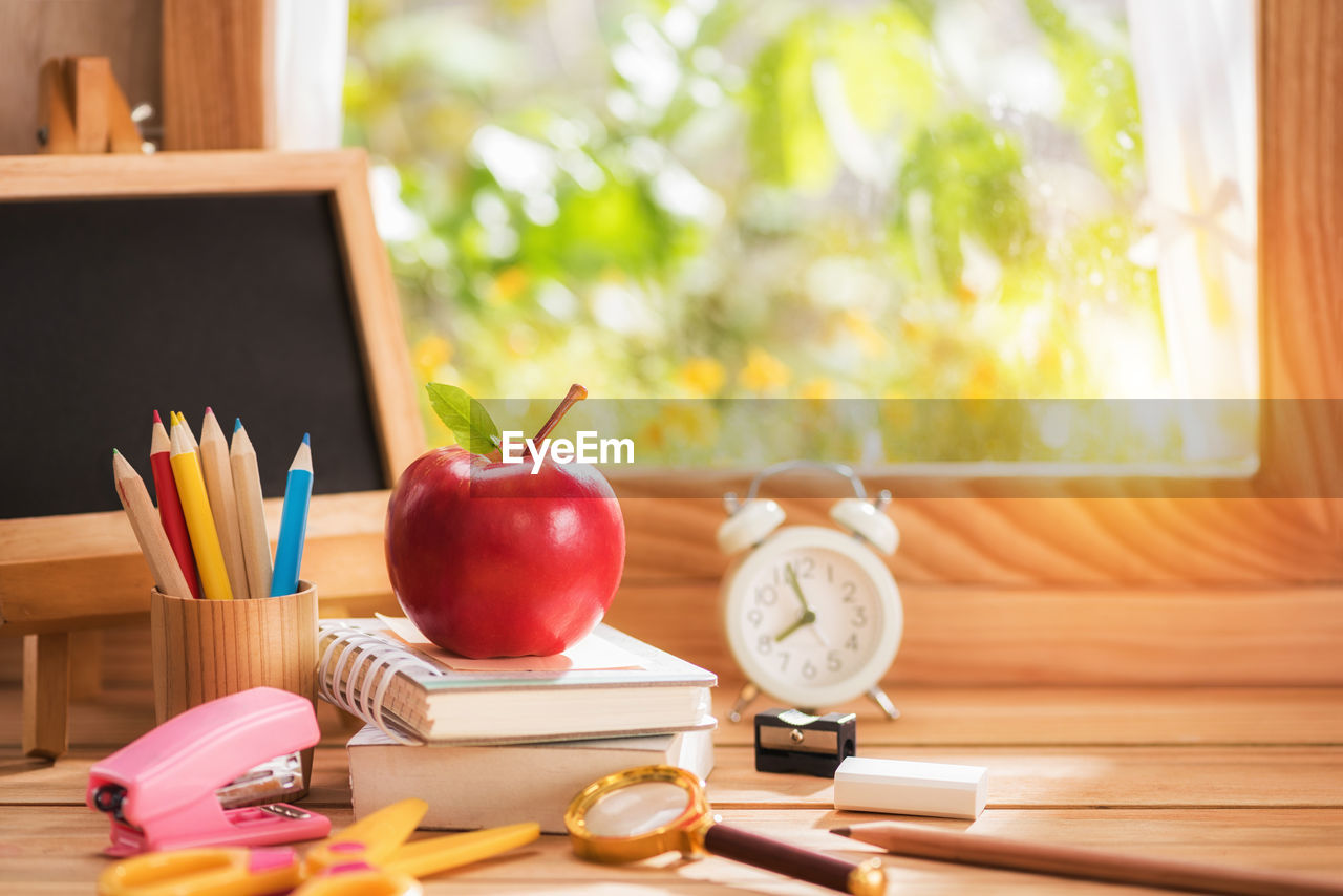 FRUITS AND VEGETABLES ON TABLE