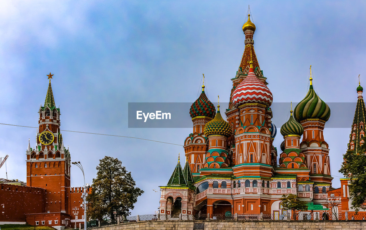 low angle view of church against sky