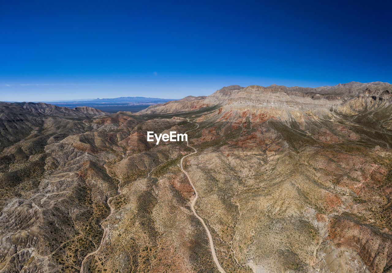 Virgin river canyon mountaintops in nevada