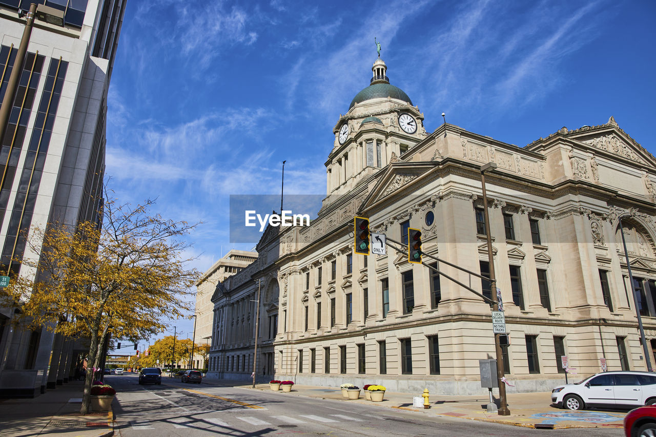 low angle view of historic building against sky