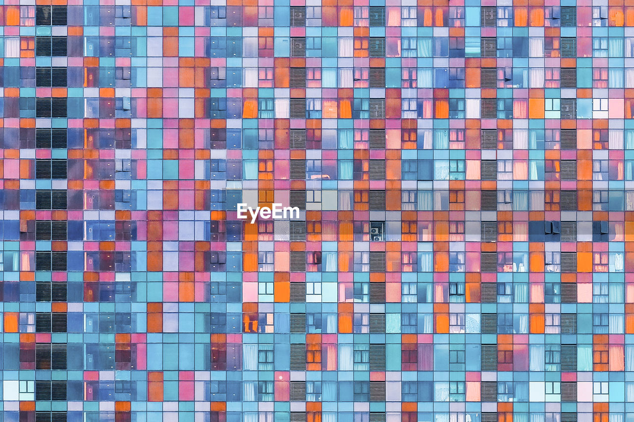 Full frame shot of glass building