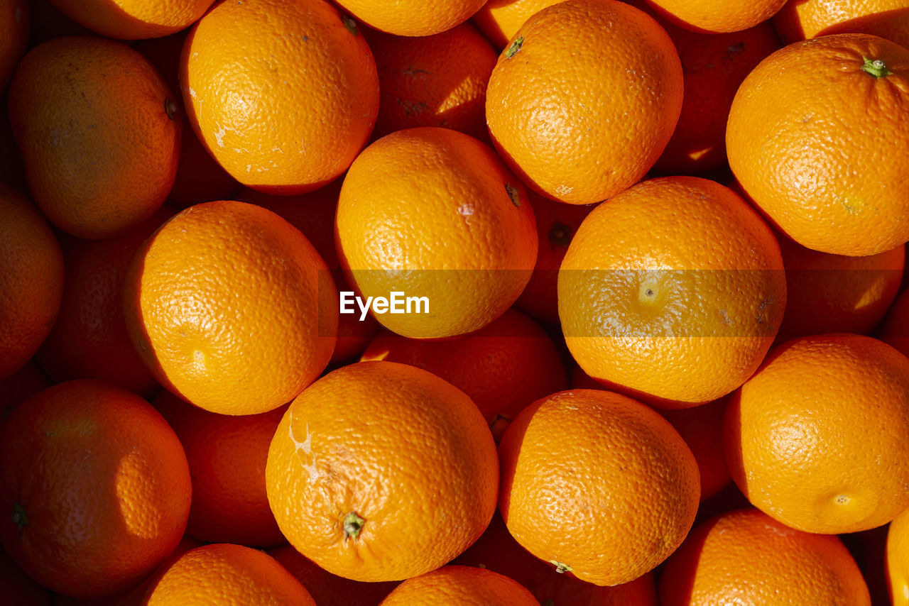 Full frame shot of oranges