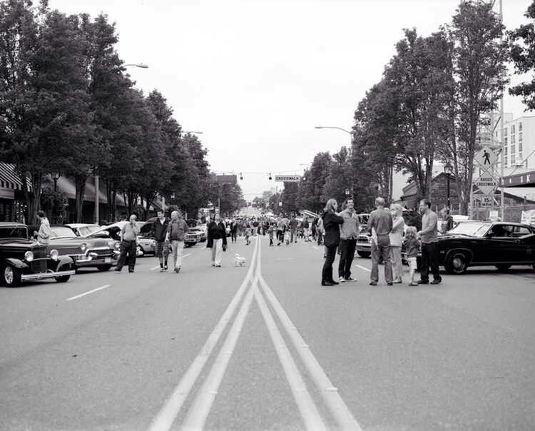 PEOPLE WALKING ON STREET