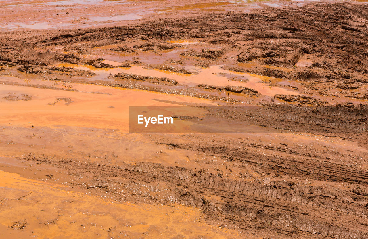 HIGH ANGLE VIEW OF SAND DUNE