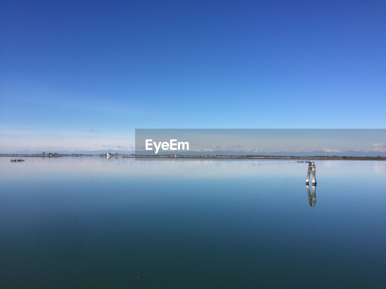 Scenic view of calm lake