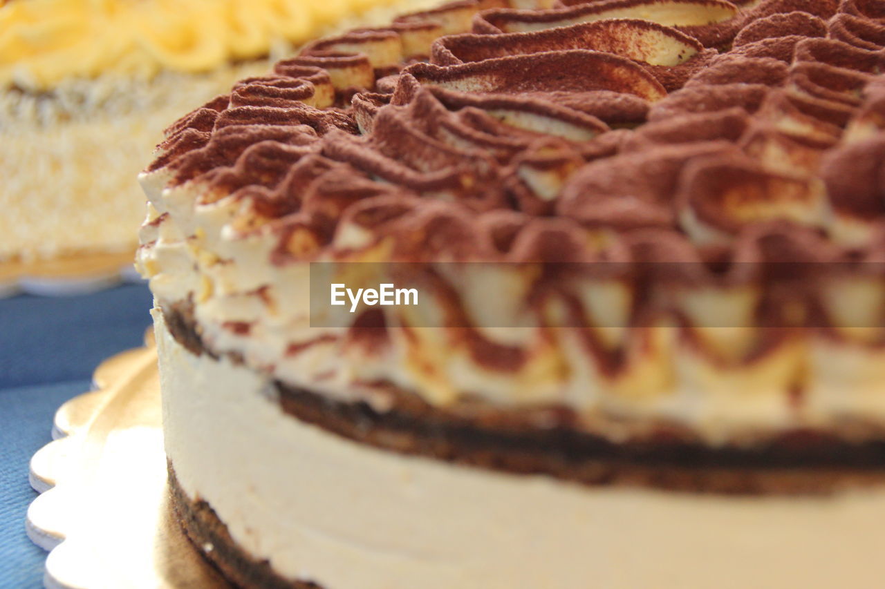 CLOSE-UP OF CAKE ON PLATE