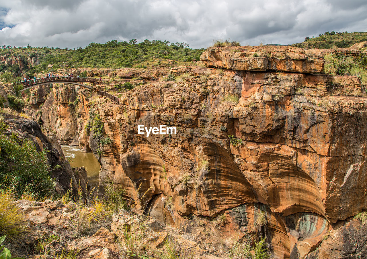 PANORAMIC VIEW OF ROCK FORMATIONS