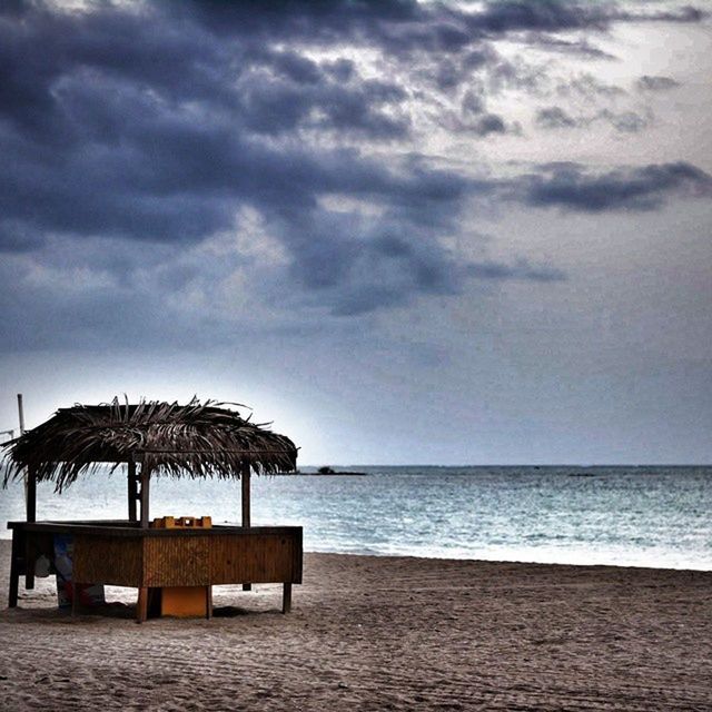 VIEW OF SEA AGAINST CLOUDY SKY