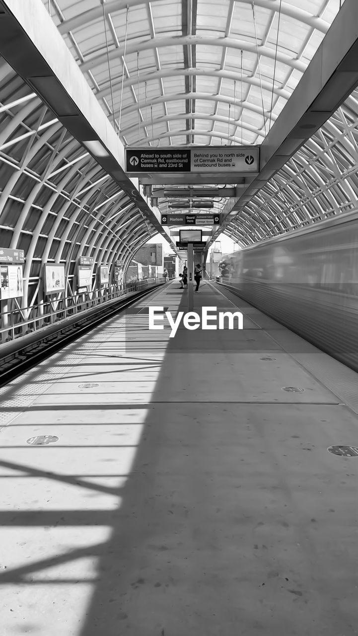 INTERIOR OF RAILROAD STATION