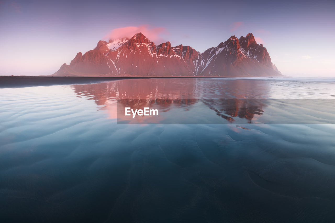 SCENIC VIEW OF SEA DURING SUNSET