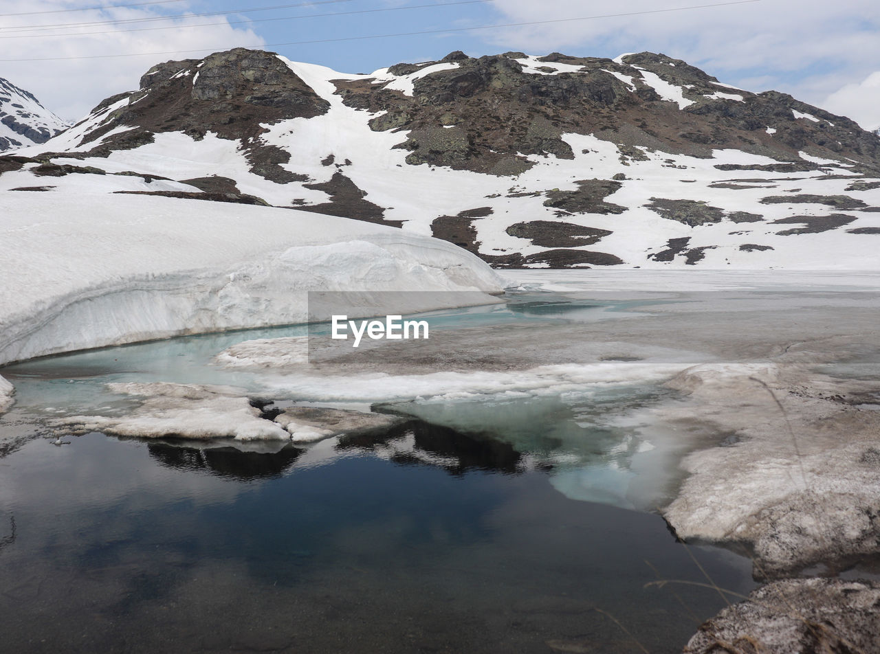 SCENIC VIEW OF FROZEN LAKE