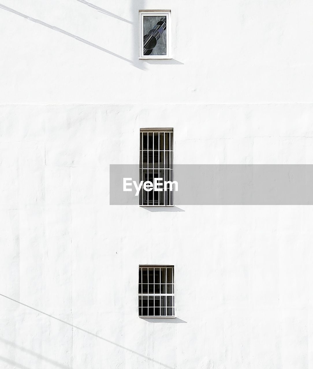 Windows of white building