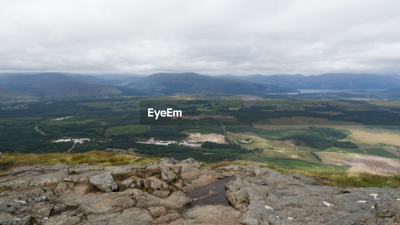 AERIAL VIEW OF LANDSCAPE AGAINST SKY