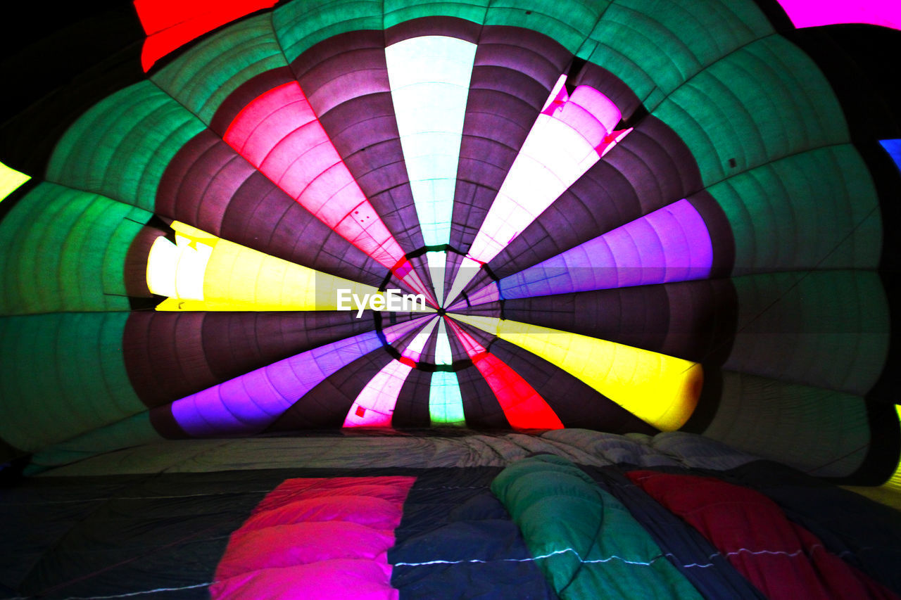 LOW ANGLE VIEW OF HOT AIR BALLOONS