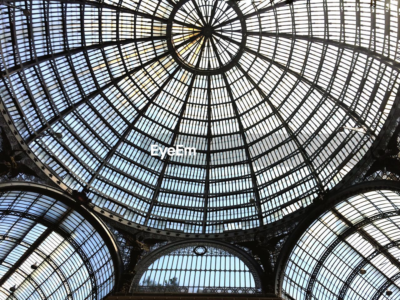 Low angle view of dome indoors