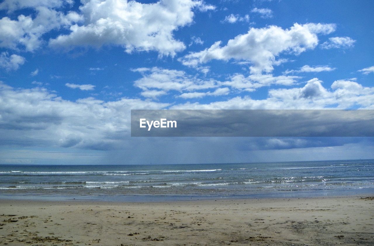 VIEW OF SEA AGAINST CLOUDY SKY