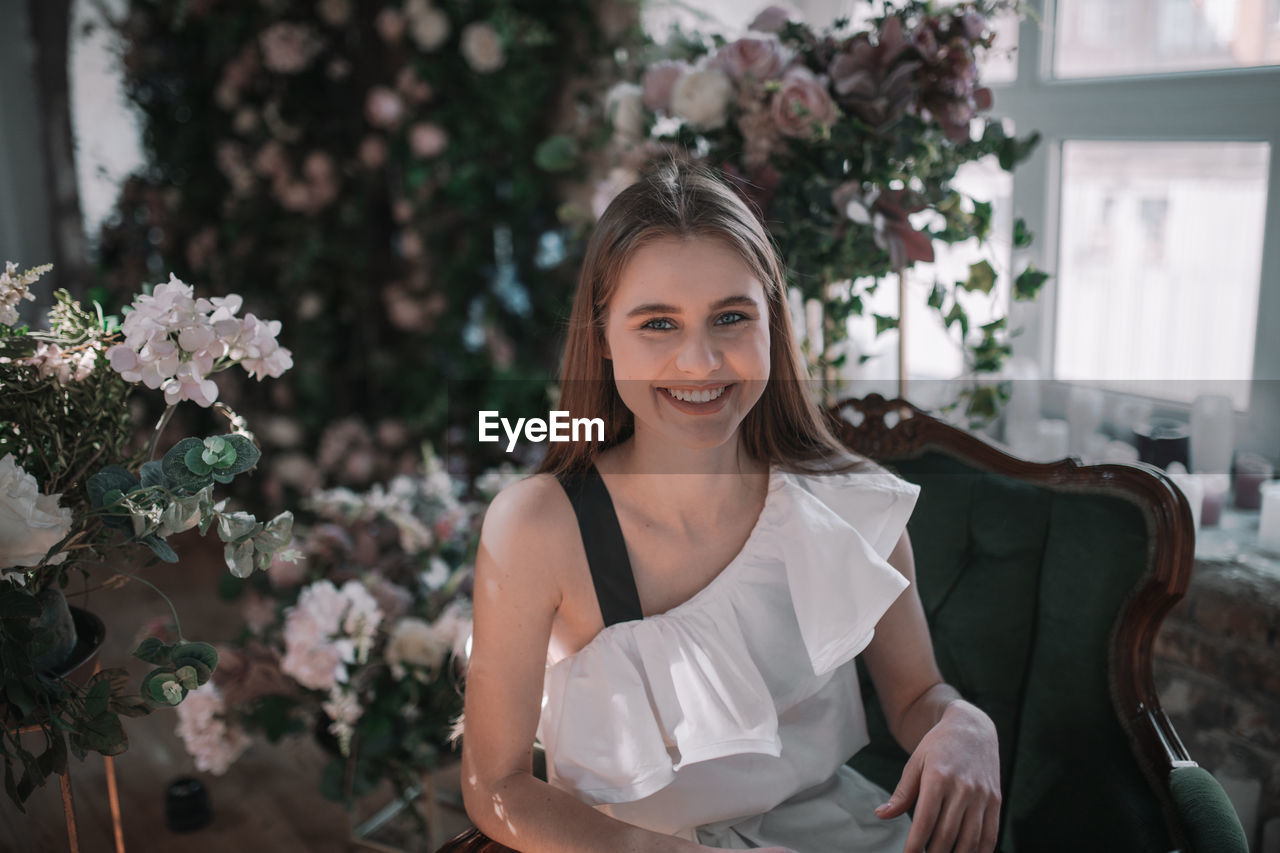 Portrait of a smiling young woman