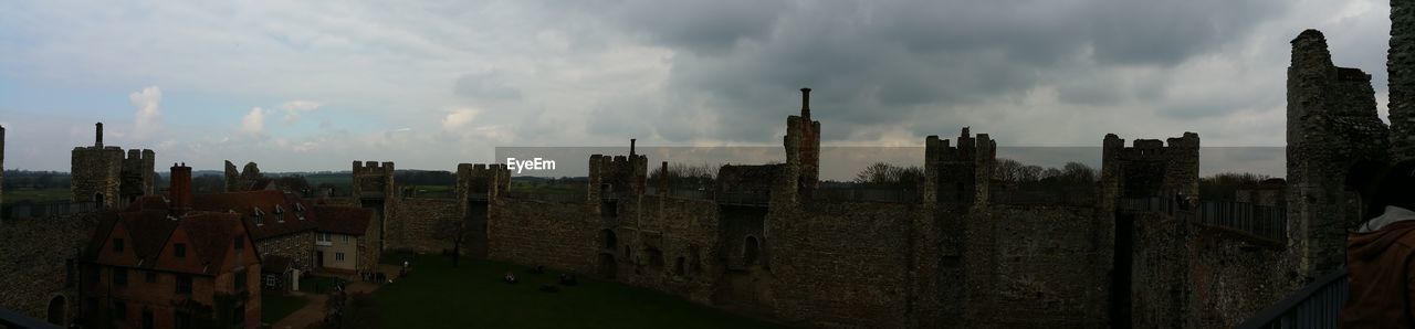 VIEW OF BUILDINGS AGAINST CLOUDY SKY