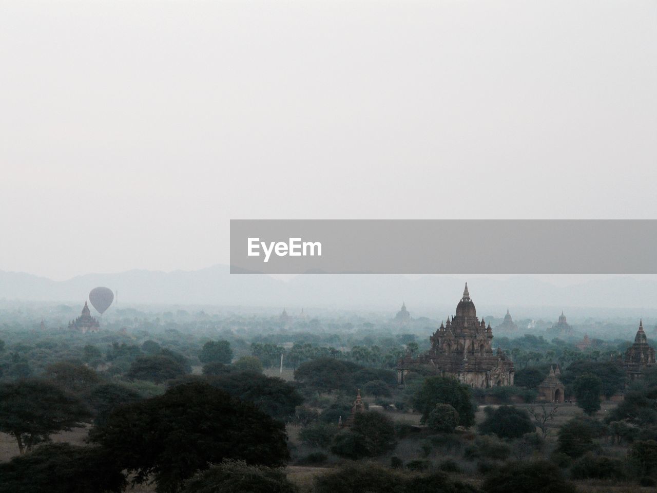 HOT AIR BALLOONS AGAINST SKY