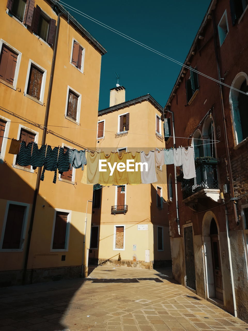 LOW ANGLE VIEW OF RESIDENTIAL BUILDINGS