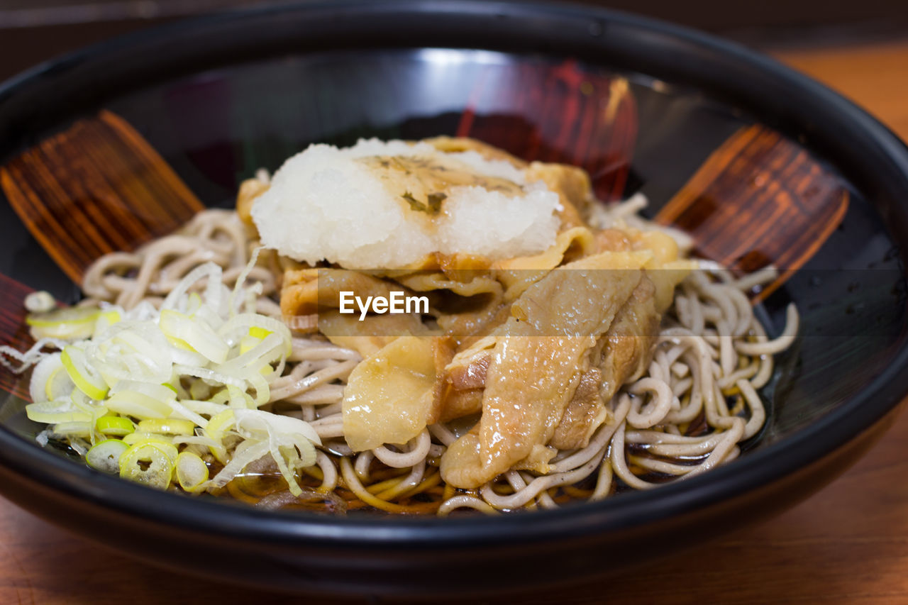 Close-up of meal in bowl