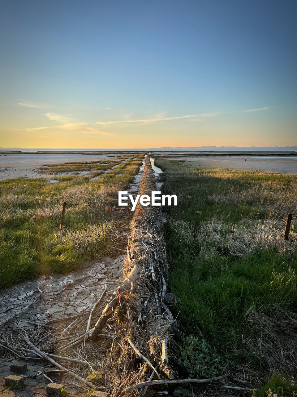 SCENIC VIEW OF SEA DURING SUNSET