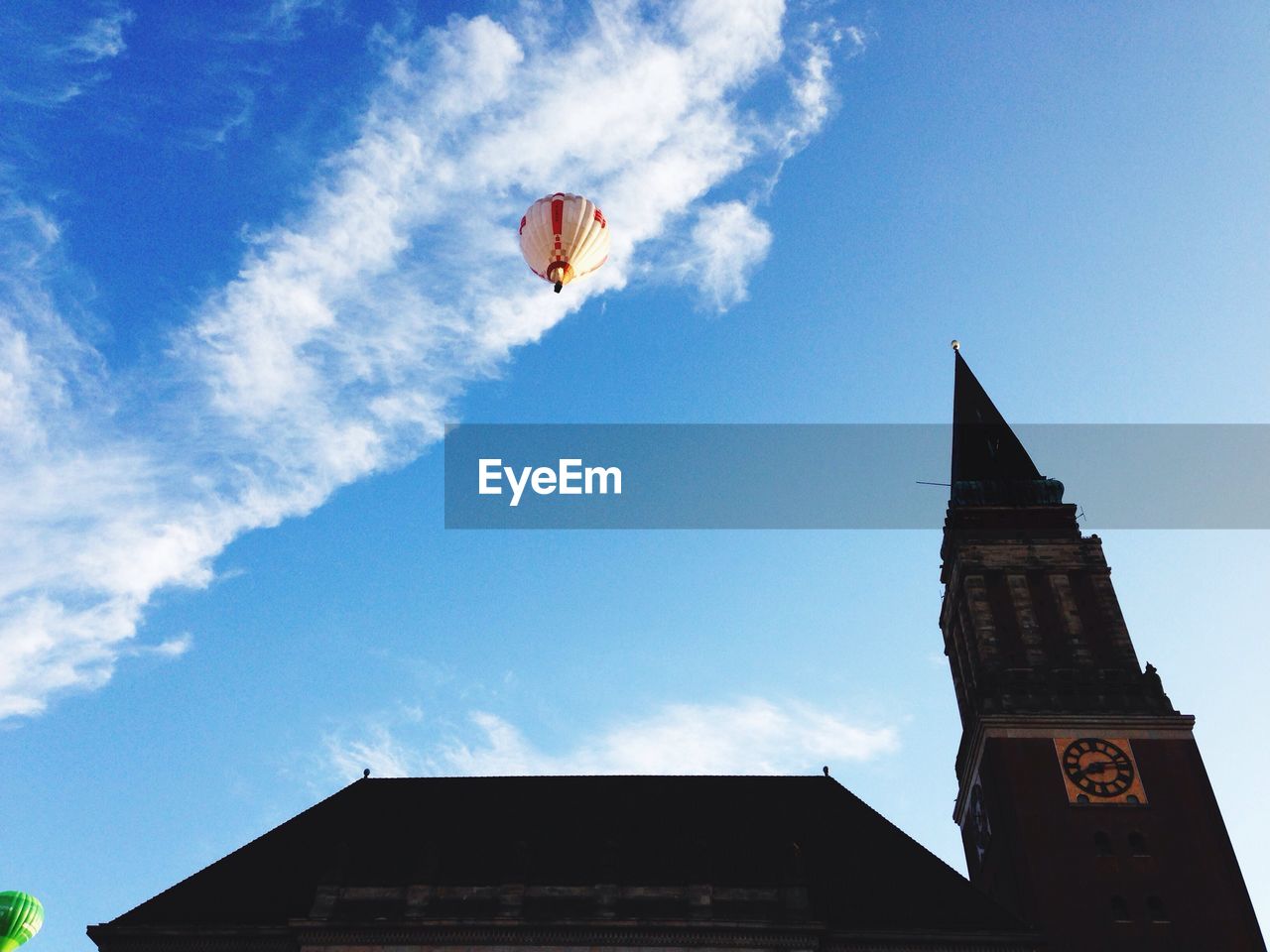 Blue sky with air balloons