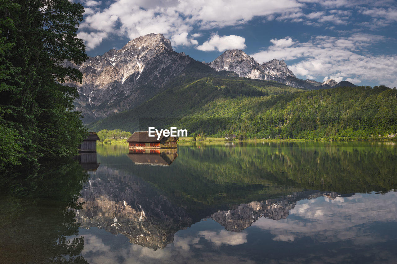 Mountain landscapes from austrian alps in springtime.